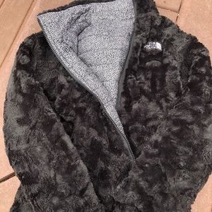 NorthFace Girls reversible coat 7/8